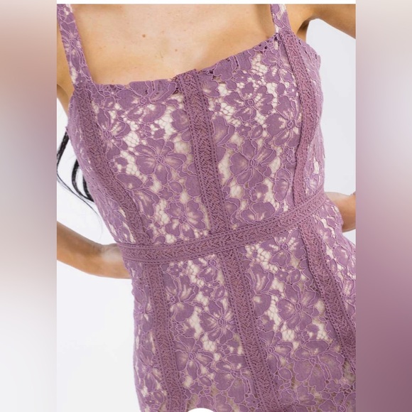 WOMEN'S SLEEVELESS SQUARE NECK BODYCON CROCHET MAXI DRESS S- Small Medium Large - Picture 4 of 5